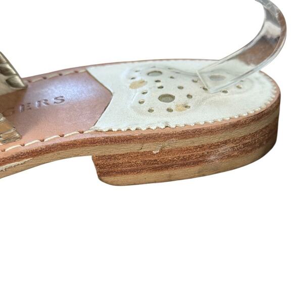 Jack Rogers Womens Embroidered I Do Wedding Beach Reception Honeymoon Sandals 10 - Picture 4 of 16